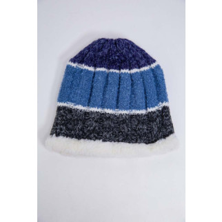 Дитяча шапка, сіро-синього кольору, з вовни, 167R7777 - Інтернет-магазин спільних покупок ToGether