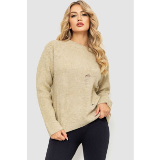 Жіночий светр в'язаний, колір світло-бежевий, 204R162 - Інтернет-магазин спільних покупок ToGether