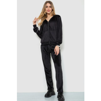 Спорт костюм жіночий велюровий, колір чорний, 244R9110 - Інтернет-магазин спільних покупок ToGether