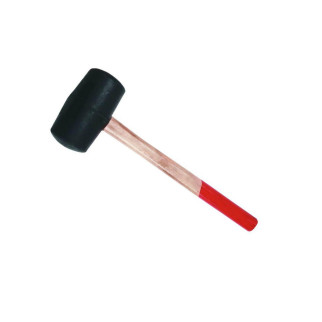 Киянка Intertool - 450 г х 65 мм черная, ручка деревянная - Інтернет-магазин спільних покупок ToGether
