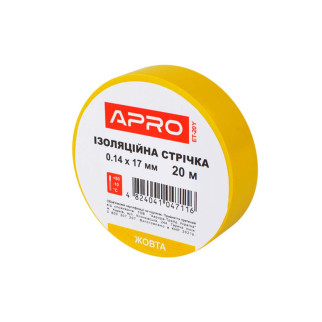 Лента изоляционная Apro - 17 x 0,14мм x 20м желтая 5 шт.  - Інтернет-магазин спільних покупок ToGether