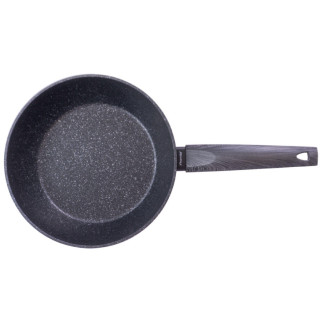 Сковорода антипригарная Kamille - 240 мм Black Marble глубокая - Інтернет-магазин спільних покупок ToGether