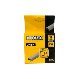 Скоба Toolex - 14 x 0,7 x 11,3мм (1000шт) - Інтернет-магазин спільних покупок ToGether