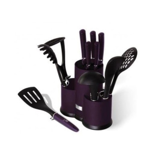 Набір ножів та кухонного приладдя Berlinger Haus Purple Eclipse BH-6258A 12 предметів фіолетовий - Інтернет-магазин спільних покупок ToGether