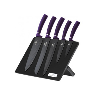 Набір ножів на підставці Berlinger Haus Purple Eclipse Collection BH-2577 6 предметів - Інтернет-магазин спільних покупок ToGether