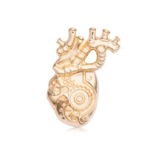 Значок BROCHE Серце із шестереньками золотистий BRGV114110 - Інтернет-магазин спільних покупок ToGether