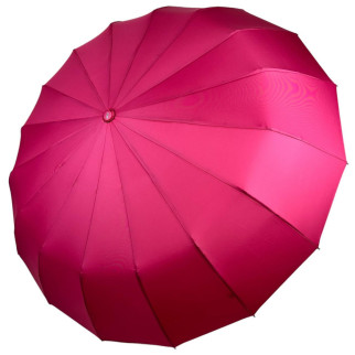 Однотонна парасолька автомат на 16 карбонових спиць антивітер від Toprain рожевий 0918-1 - Інтернет-магазин спільних покупок ToGether