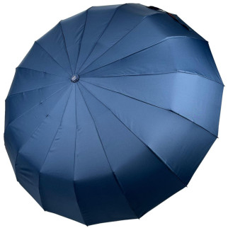 Однотонна парасолька автомат на 16 карбонових спиць антивітер від Toprain темно-синя 0918-10 - Інтернет-магазин спільних покупок ToGether