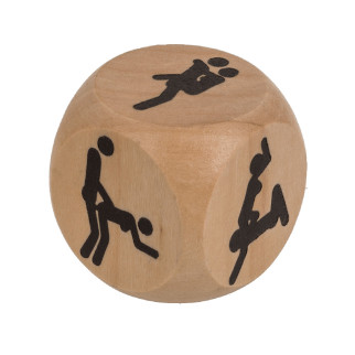 Дерев'яний кубик Kama Sutra Wooden Dice, 3 x 3 см 18+ - Інтернет-магазин спільних покупок ToGether