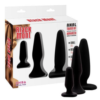 Набір анальних пробок - Black Mont Anal Trainer Kit Black 18+ - Інтернет-магазин спільних покупок ToGether