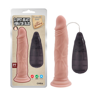 Вібратор - T-skin ReaL G-Spot Beast Vibrator Dildo Flesh 18+ - Інтернет-магазин спільних покупок ToGether