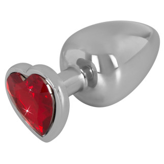 Анальна пробка - Aluminium Butt Plug with a Decorative Gem 18+ - Інтернет-магазин спільних покупок ToGether