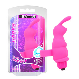 Насадка на палець - MisSweet Sweetie Rabbit Finger Vibrator Pink 18+ - Інтернет-магазин спільних покупок ToGether