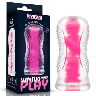 Мастурбатор - Lumino Play Masturbator Pink Glow 6" 18+ - Інтернет-магазин спільних покупок ToGether