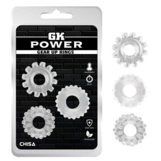 Ерекційні кільця - GK Power Gear Up Rings Clear 18+ - Інтернет-магазин спільних покупок ToGether