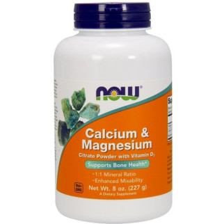 Мікроелемент Магній NOW Foods Calcium & Magnesium Powder 227 g /45 servings/ Pure - Інтернет-магазин спільних покупок ToGether