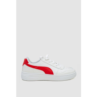 Кеди жіночі на шнурках, колір біло-червоний, 248R151-22 - Інтернет-магазин спільних покупок ToGether