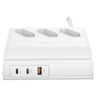 СЗУ Usams US-CC160 P1 65W Super Si Fast Charging USB Extension Socket - Інтернет-магазин спільних покупок ToGether