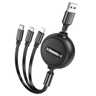 Дата кабель Hoco X75 3in1 Lightning-MicroUSB-Type-C (1m) - Інтернет-магазин спільних покупок ToGether