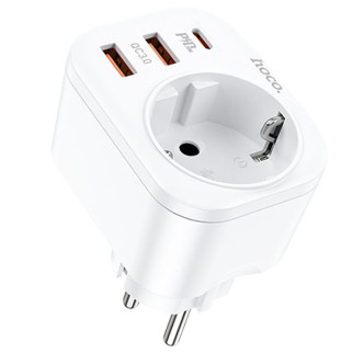 СЗУ Hoco NS3 Multifunctional PD20W (2USB/1Type-C/1xSocket) - Інтернет-магазин спільних покупок ToGether