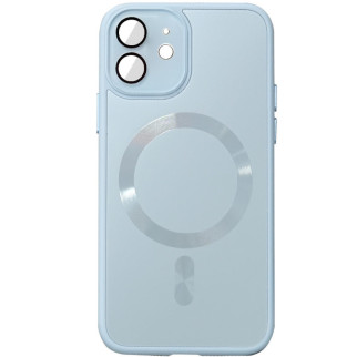 Чехол TPU+Glass Sapphire Midnight with MagSafe для Apple iPhone 12 (6.1") - Інтернет-магазин спільних покупок ToGether