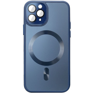 Чехол TPU+Glass Sapphire Midnight with MagSafe для Apple iPhone 12 Pro (6.1") - Інтернет-магазин спільних покупок ToGether