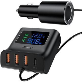 АЗУ Acefast B8 digital display car HUB charger - Інтернет-магазин спільних покупок ToGether