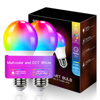 Светодиодная RGB лампочка Smart bulb light 2pcs with Bluetooth E27 with app - Інтернет-магазин спільних покупок ToGether