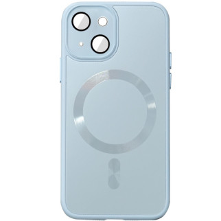 Чехол TPU+Glass Sapphire Midnight with MagSafe для Apple iPhone 15 (6.1") - Інтернет-магазин спільних покупок ToGether