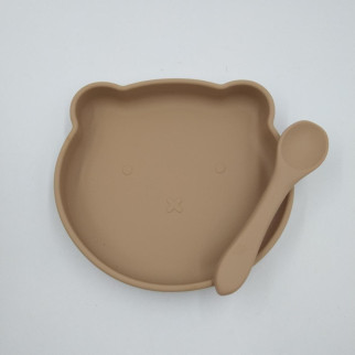 Дитячий набір посуду 6434 2 предмети коричневий - Інтернет-магазин спільних покупок ToGether