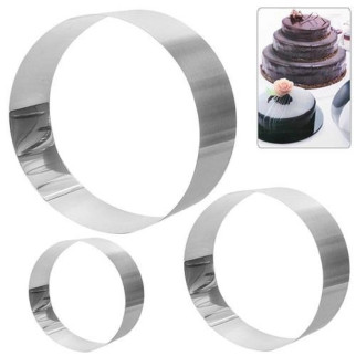 Набір кілець для десерту Stenson R-88899 3 предмети сріблястий - Інтернет-магазин спільних покупок ToGether