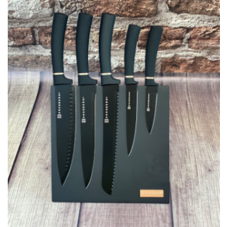 Набір кухонних ножів Edenberg EB-11007-Black 6 предметів чорний - Інтернет-магазин спільних покупок ToGether