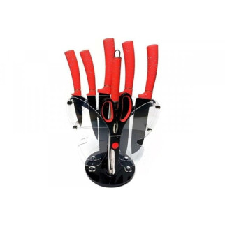 Набір ножів Edenberg EB-11062-Red 9 предметів червоний - Інтернет-магазин спільних покупок ToGether