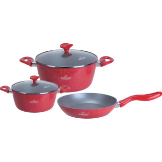 Набір посуду Bohmann BH-7355-red 5 предметів - Інтернет-магазин спільних покупок ToGether