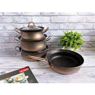 Набір посуду OMS 3044-Bronze 7 предметів бронзовий - Інтернет-магазин спільних покупок ToGether
