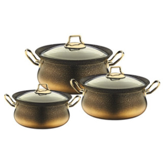 Набір посуду OMS 3047-Gold 6 предметів золотистий - Інтернет-магазин спільних покупок ToGether
