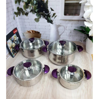 Набір посуду OMS Yummy 1036-Purple 8 предметів - Інтернет-магазин спільних покупок ToGether