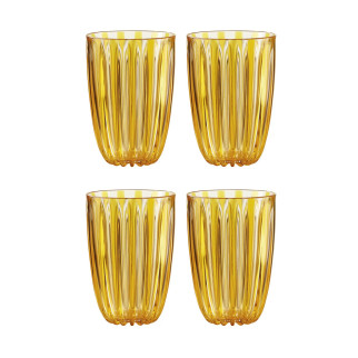 Набір високих склянок Guzzini Dolcevita 123900151 470 мл 4 шт бурштиновий - Інтернет-магазин спільних покупок ToGether