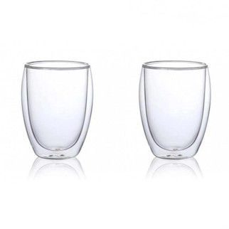 Набір високих склянок з подвійними стінками Kamille KM-9008 350 мл 2 шт - Інтернет-магазин спільних покупок ToGether