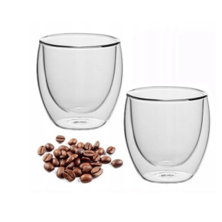 Набір склянок низьких із подвійними стінками Kamille KM-9013 100 мл 2 шт - Інтернет-магазин спільних покупок ToGether