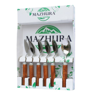 Набір чайних ложок Mazhura Wood Walnut MZ-505660 6 шт - Інтернет-магазин спільних покупок ToGether