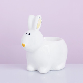 Підставка під яйце керамічна Кролик білий Великодній 6800 білий - Інтернет-магазин спільних покупок ToGether