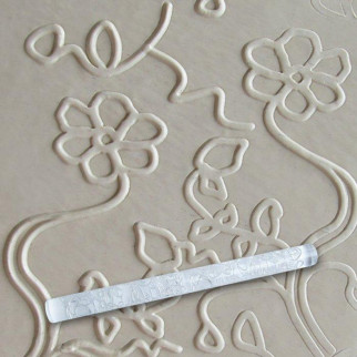 Скалка рисунок пластикова Квіти на гілочці з завитками 29 см Empire М-8952 - Інтернет-магазин спільних покупок ToGether