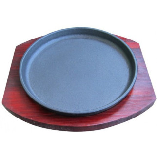 Сковорода 19 см чавунна, з дерев'яною підставкою Empire М-9934 - Інтернет-магазин спільних покупок ToGether