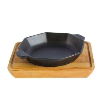 Сковорода чавунна з підставкою Brizoll Horeca H8-1825-D 18 см - Інтернет-магазин спільних покупок ToGether