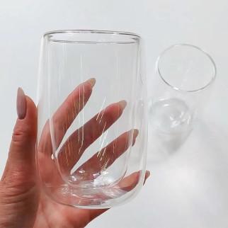 Склянка висока з подвійним дном OLens Ідеаліст 102-227 350 мл прозорий - Інтернет-магазин спільних покупок ToGether