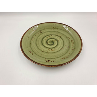Тарілка десертна TULU spiral-green-20 20 см зелена - Інтернет-магазин спільних покупок ToGether