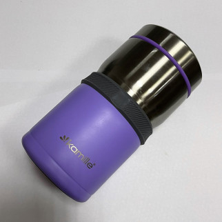 Термокухоль з нержавіючої сталі Kamille 90030 500мл фіолетова (уцінка) - Інтернет-магазин спільних покупок ToGether