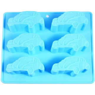 Форма для випічки кексів Fissman Машинки BW-6544-6 22х20 см блакитна - Інтернет-магазин спільних покупок ToGether