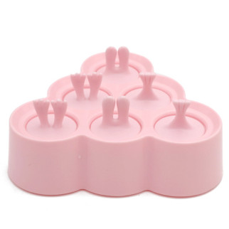 Форма для морозива трикутна силіконова 8257 рожева - Інтернет-магазин спільних покупок ToGether